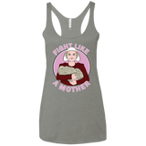 T-Shirts Venetian Grey / X-Small Fight Like a Mother Women's Triblend Racerback Tank