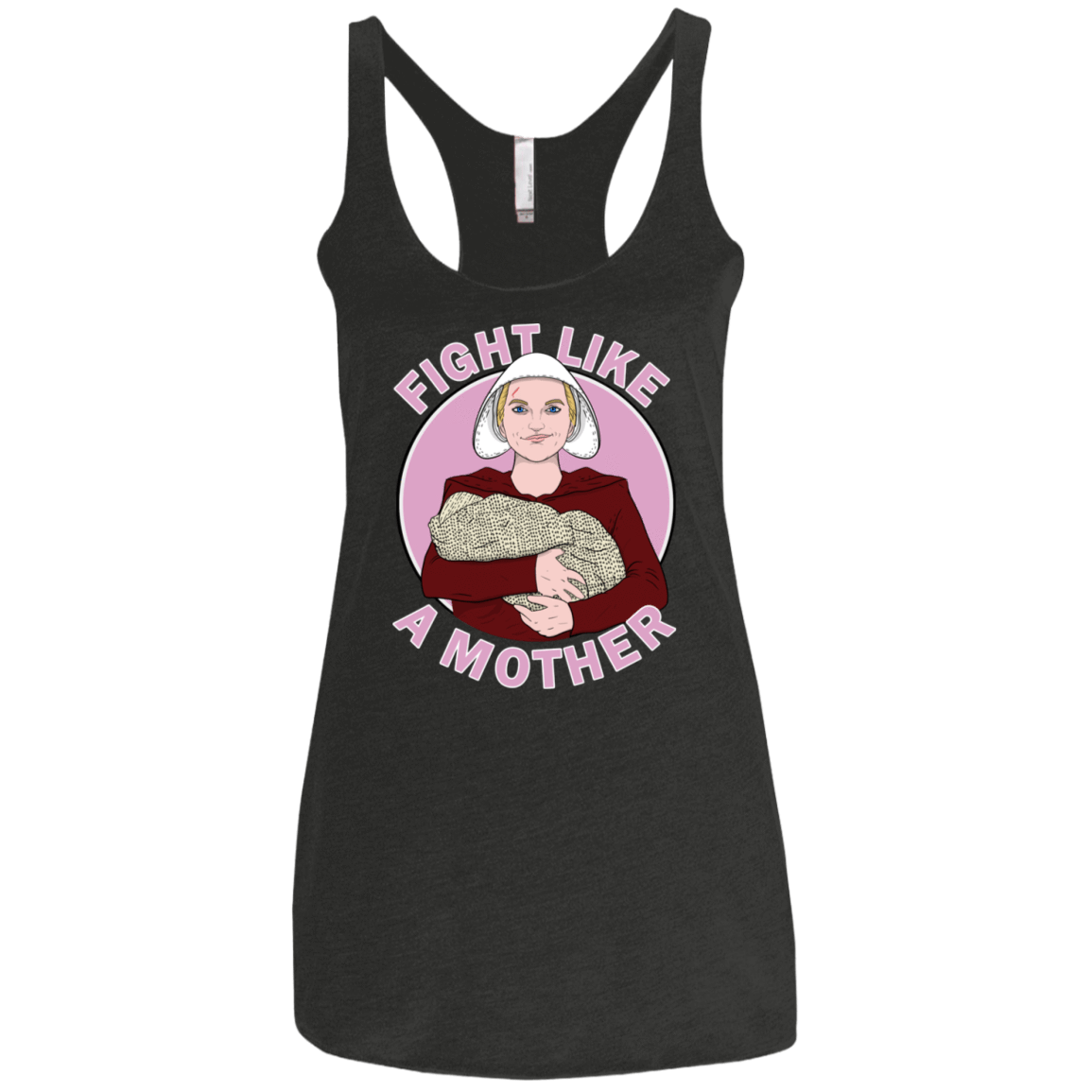 T-Shirts Vintage Black / X-Small Fight Like a Mother Women's Triblend Racerback Tank