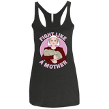 T-Shirts Vintage Black / X-Small Fight Like a Mother Women's Triblend Racerback Tank