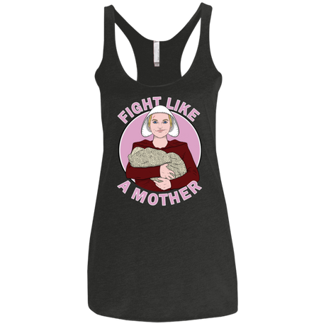 T-Shirts Vintage Black / X-Small Fight Like a Mother Women's Triblend Racerback Tank