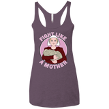 T-Shirts Vintage Purple / X-Small Fight Like a Mother Women's Triblend Racerback Tank