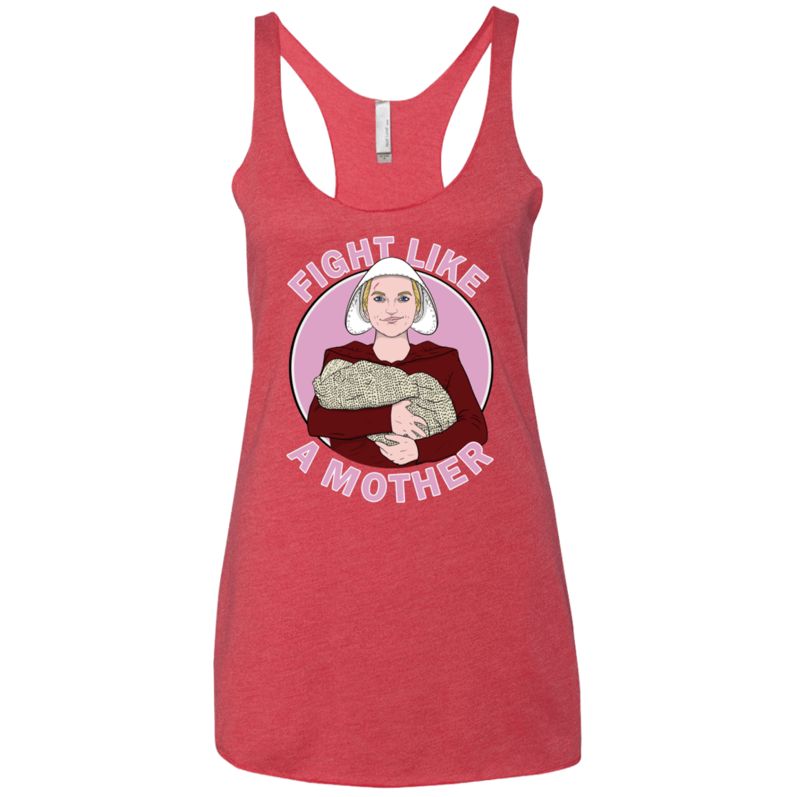T-Shirts Vintage Red / X-Small Fight Like a Mother Women's Triblend Racerback Tank