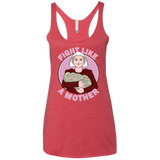 T-Shirts Vintage Red / X-Small Fight Like a Mother Women's Triblend Racerback Tank
