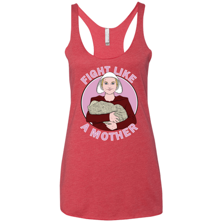 T-Shirts Vintage Red / X-Small Fight Like a Mother Women's Triblend Racerback Tank