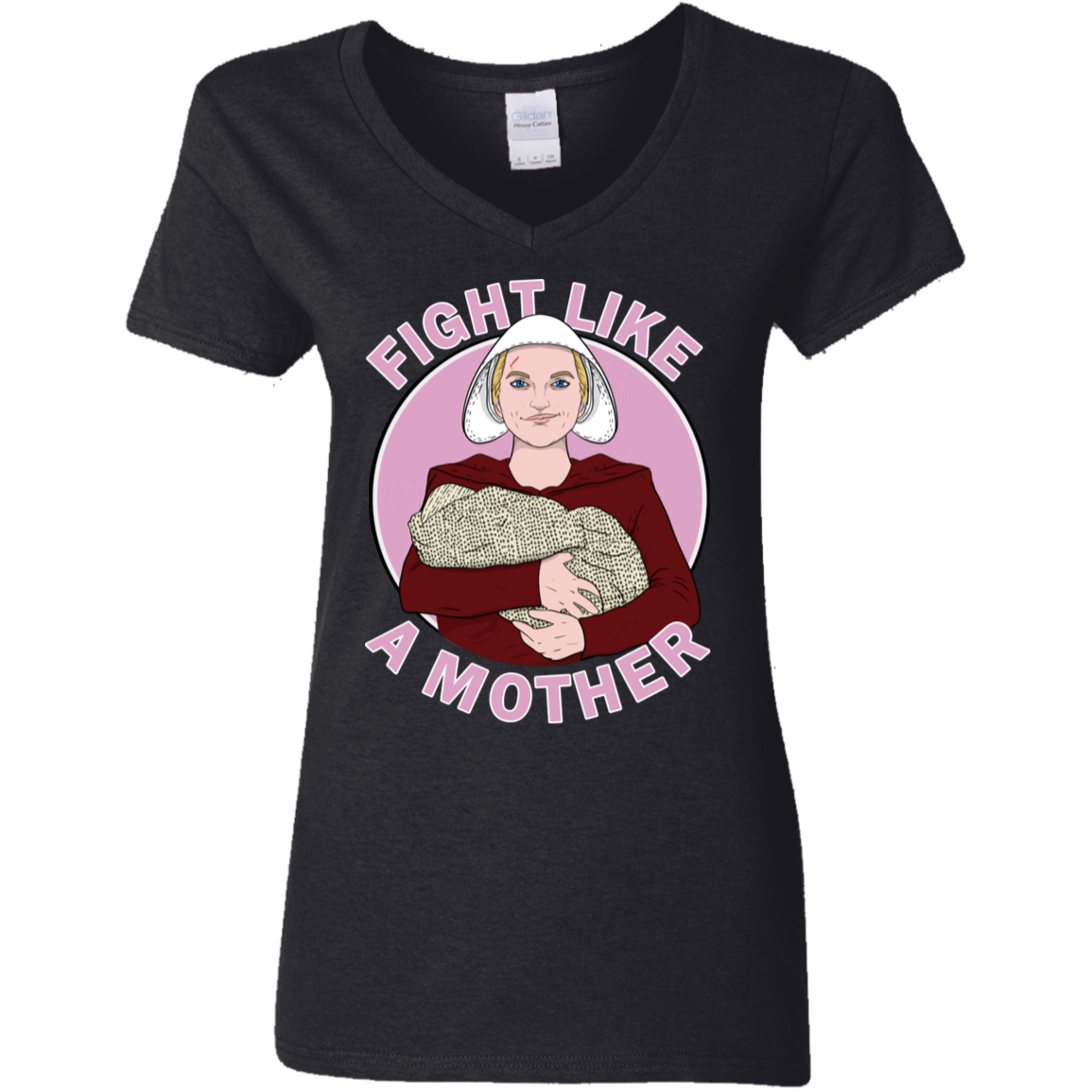 T-Shirts Black / S Fight Like a Mother Women's V-Neck T-Shirt