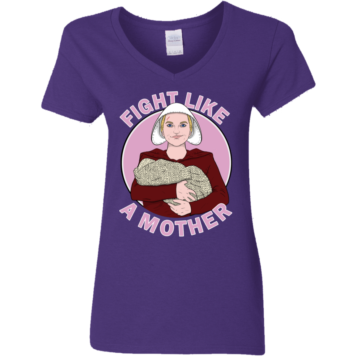 T-Shirts Purple / S Fight Like a Mother Women's V-Neck T-Shirt