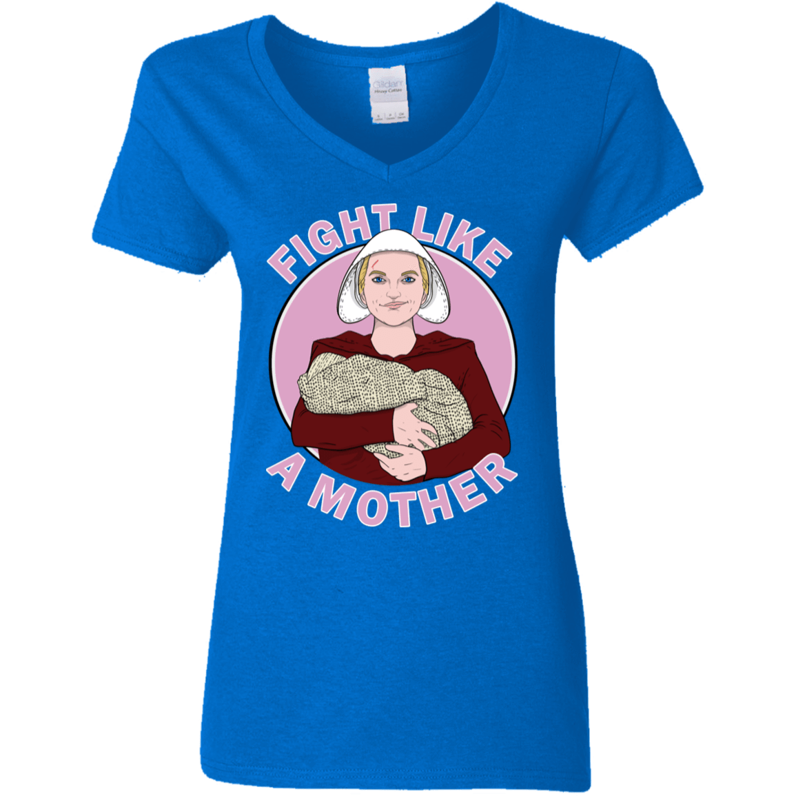 T-Shirts Royal / S Fight Like a Mother Women's V-Neck T-Shirt