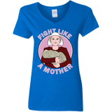 T-Shirts Royal / S Fight Like a Mother Women's V-Neck T-Shirt