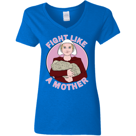 T-Shirts Royal / S Fight Like a Mother Women's V-Neck T-Shirt