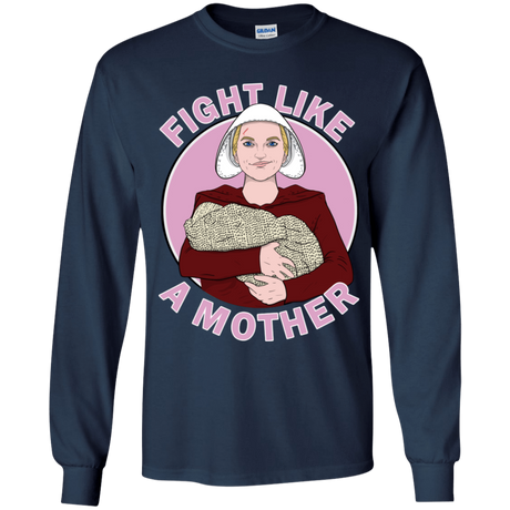 T-Shirts Navy / YS Fight Like a Mother Youth Long Sleeve T-Shirt