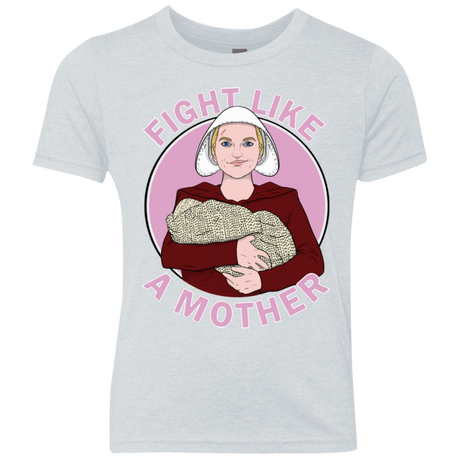 T-Shirts Heather White / YXS Fight Like a Mother Youth Triblend T-Shirt