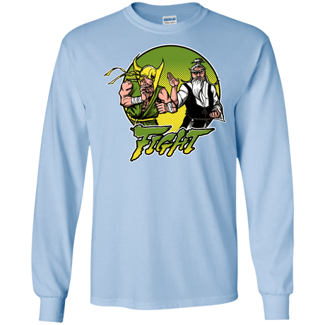 T-Shirts Light Blue / S Fight Men's Long Sleeve T-Shirt