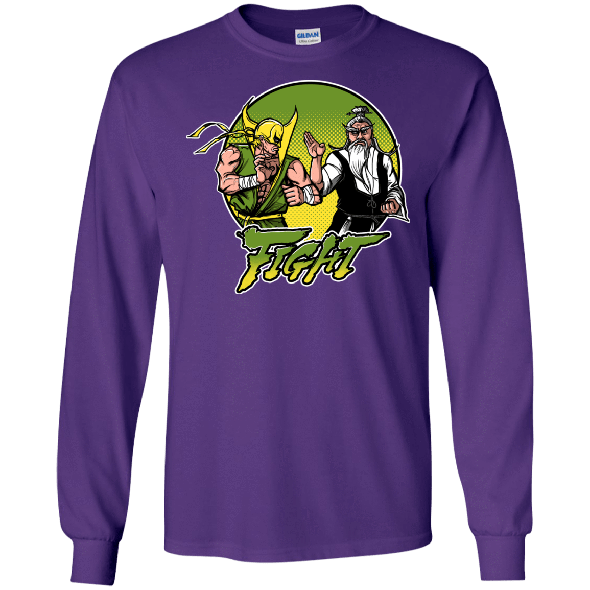 T-Shirts Purple / S Fight Men's Long Sleeve T-Shirt