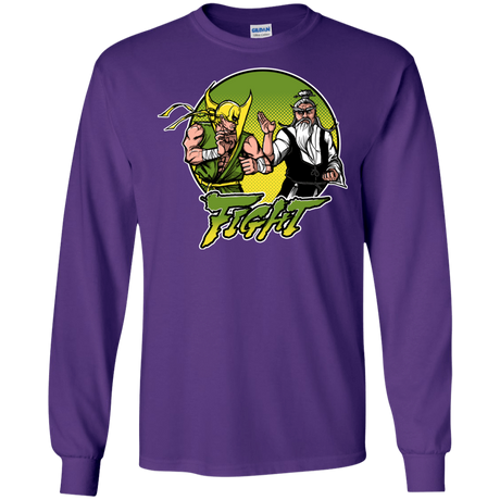 T-Shirts Purple / S Fight Men's Long Sleeve T-Shirt