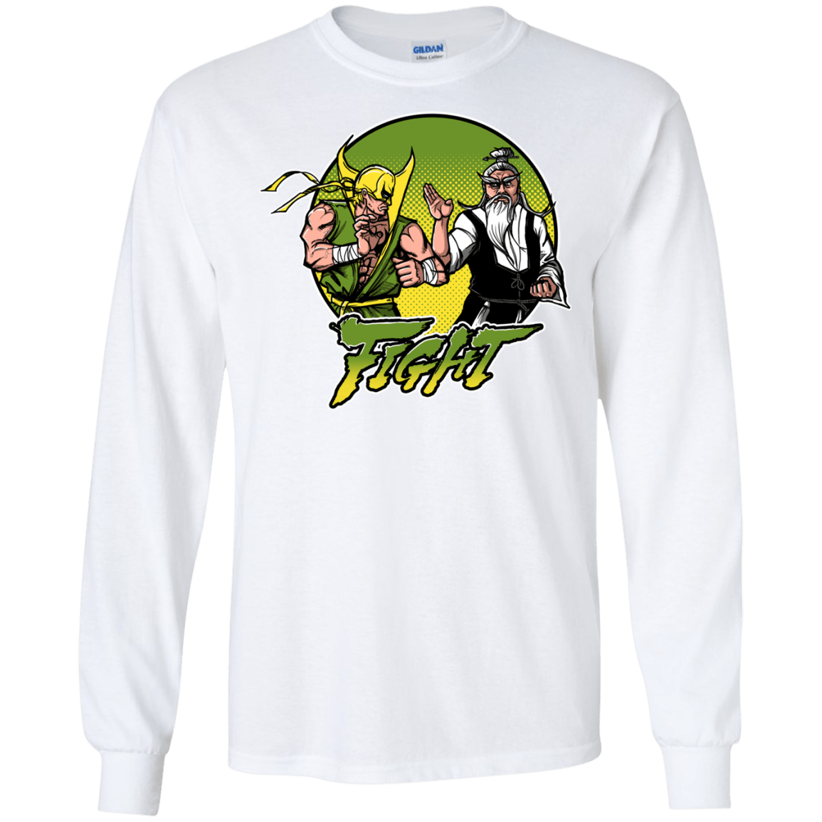 T-Shirts White / S Fight Men's Long Sleeve T-Shirt