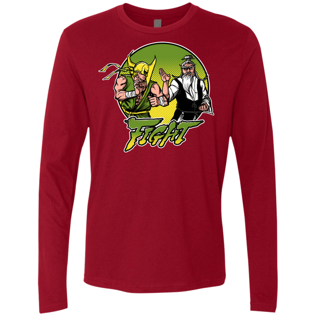 T-Shirts Cardinal / S Fight Men's Premium Long Sleeve