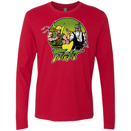 T-Shirts Red / S Fight Men's Premium Long Sleeve