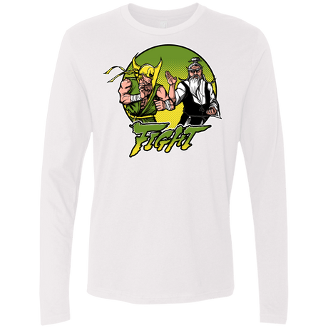 T-Shirts White / S Fight Men's Premium Long Sleeve