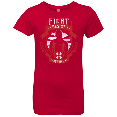 T-Shirts Red / YXS Fight, Resist, Survive Girls Premium T-Shirt