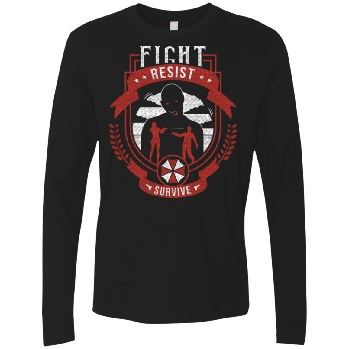 T-Shirts Black / Small Fight, Resist, Survive Men's Premium Long Sleeve