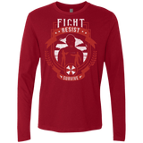 T-Shirts Cardinal / Small Fight, Resist, Survive Men's Premium Long Sleeve