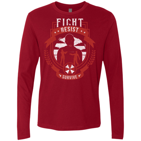 T-Shirts Cardinal / Small Fight, Resist, Survive Men's Premium Long Sleeve