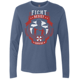 T-Shirts Indigo / Small Fight, Resist, Survive Men's Premium Long Sleeve