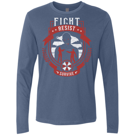 T-Shirts Indigo / Small Fight, Resist, Survive Men's Premium Long Sleeve