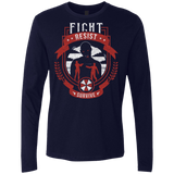 T-Shirts Midnight Navy / Small Fight, Resist, Survive Men's Premium Long Sleeve