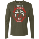 T-Shirts Military Green / Small Fight, Resist, Survive Men's Premium Long Sleeve