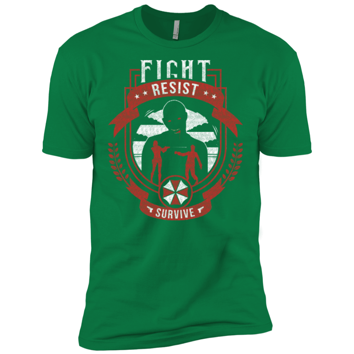 T-Shirts Kelly Green / X-Small Fight, Resist, Survive Men's Premium T-Shirt