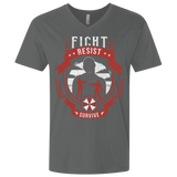 T-Shirts Heavy Metal / X-Small Fight, Resist, Survive Men's Premium V-Neck