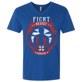 T-Shirts Royal / X-Small Fight, Resist, Survive Men's Premium V-Neck
