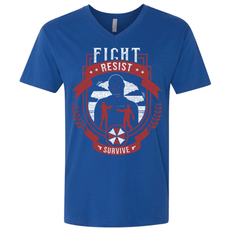 T-Shirts Royal / X-Small Fight, Resist, Survive Men's Premium V-Neck
