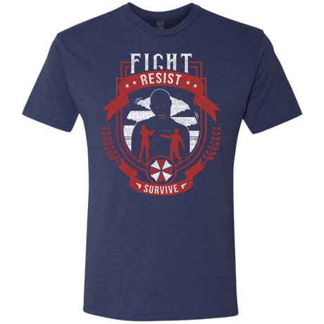 T-Shirts Vintage Navy / Small Fight, Resist, Survive Men's Triblend T-Shirt