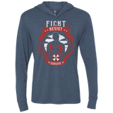 T-Shirts Indigo / X-Small Fight, Resist, Survive Triblend Long Sleeve Hoodie Tee