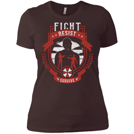 T-Shirts Dark Chocolate / X-Small Fight, Resist, Survive Women's Premium T-Shirt