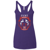 T-Shirts Purple / X-Small Fight, Resist, Survive Women's Triblend Racerback Tank