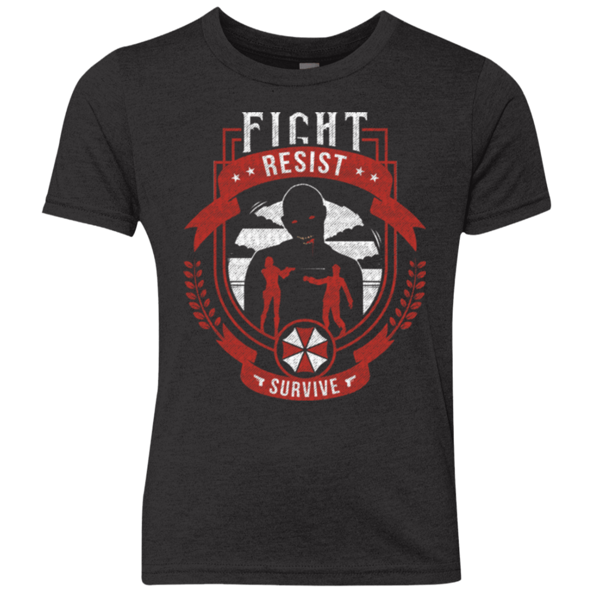T-Shirts Vintage Black / YXS Fight, Resist, Survive Youth Triblend T-Shirt