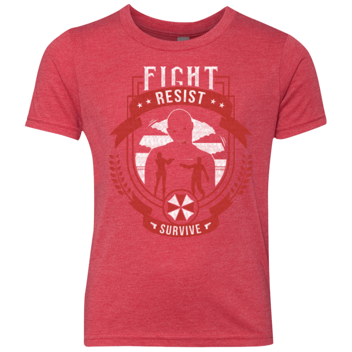 T-Shirts Vintage Red / YXS Fight, Resist, Survive Youth Triblend T-Shirt