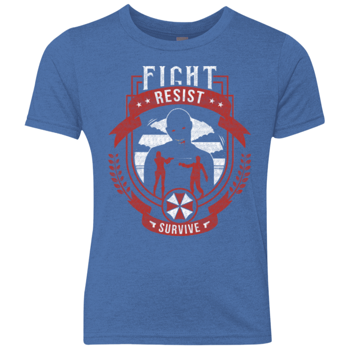 T-Shirts Vintage Royal / YXS Fight, Resist, Survive Youth Triblend T-Shirt