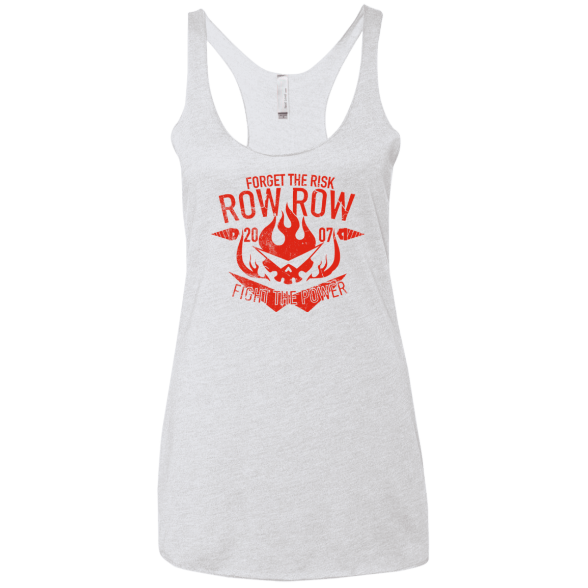 T-Shirts Heather White / X-Small Fight the power Women's Triblend Racerback Tank