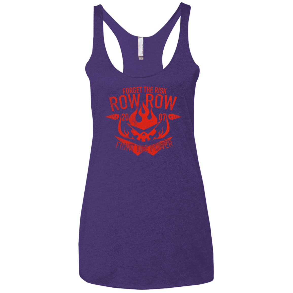 T-Shirts Purple / X-Small Fight the power Women's Triblend Racerback Tank