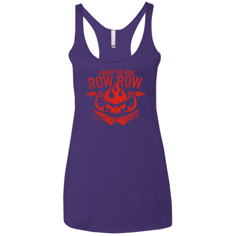 T-Shirts Purple / X-Small Fight the power Women's Triblend Racerback Tank
