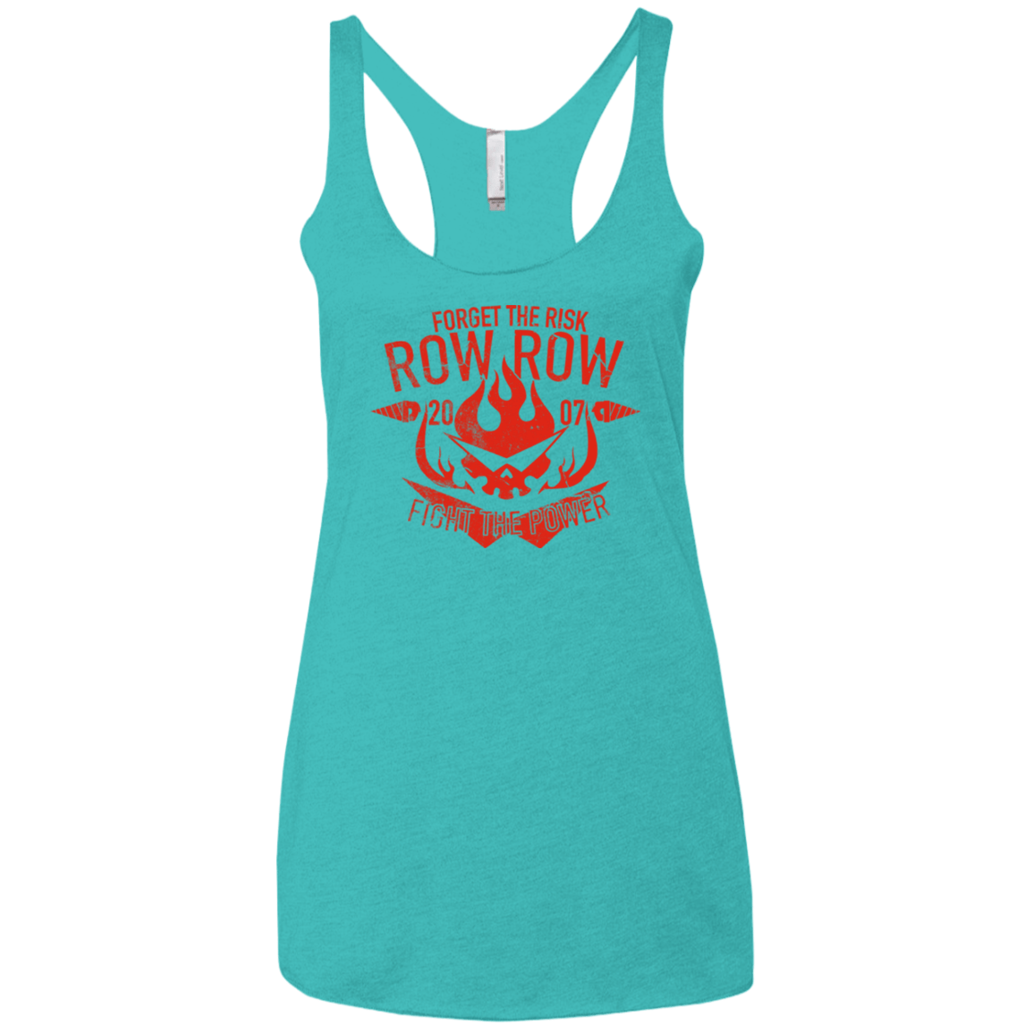 T-Shirts Tahiti Blue / X-Small Fight the power Women's Triblend Racerback Tank