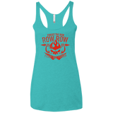T-Shirts Tahiti Blue / X-Small Fight the power Women's Triblend Racerback Tank