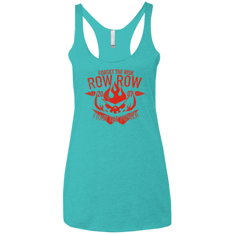 T-Shirts Tahiti Blue / X-Small Fight the power Women's Triblend Racerback Tank