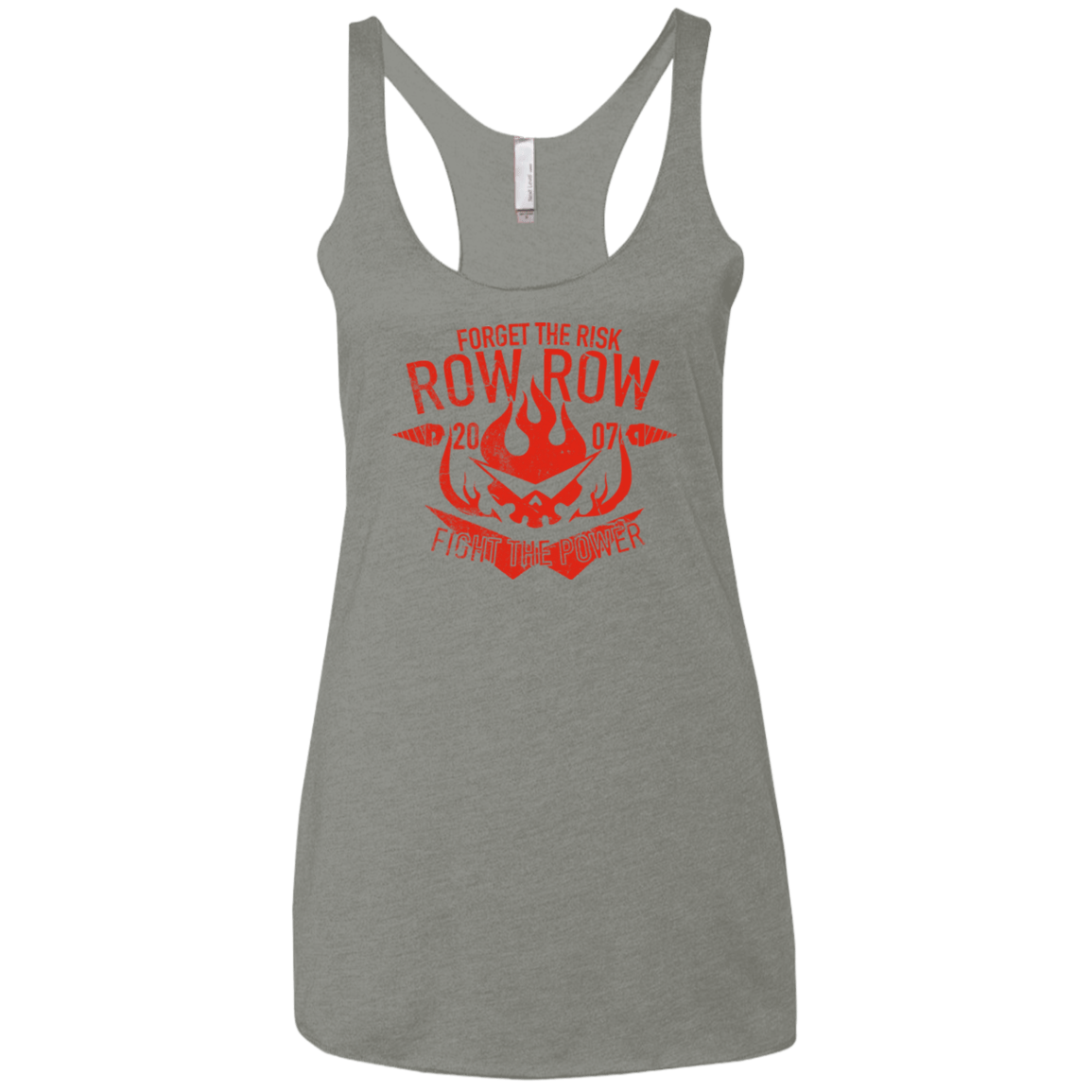 T-Shirts Venetian Grey / X-Small Fight the power Women's Triblend Racerback Tank