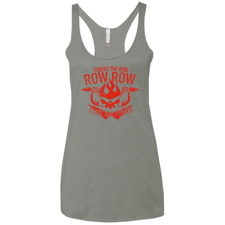 T-Shirts Venetian Grey / X-Small Fight the power Women's Triblend Racerback Tank