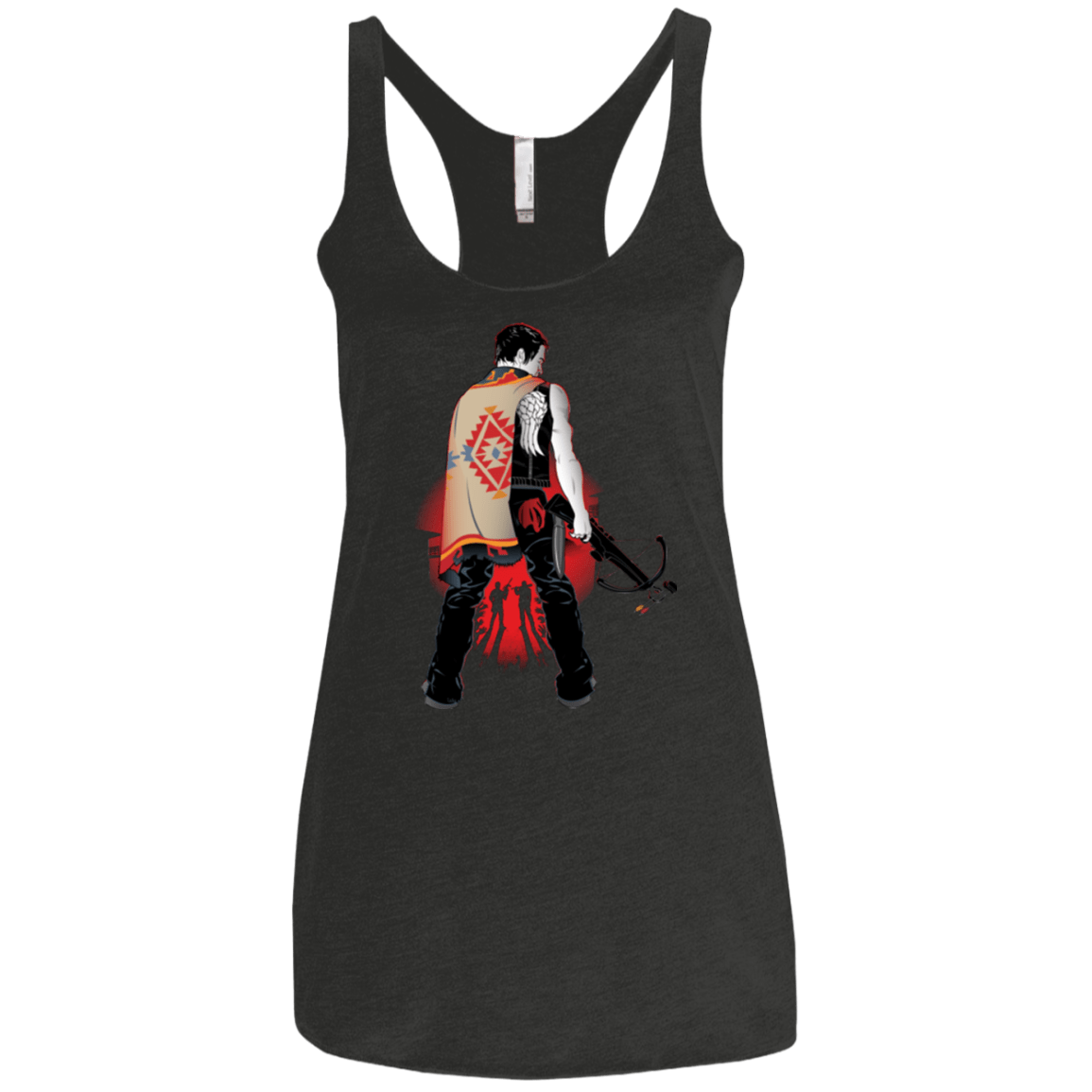 T-Shirts Vintage Black / X-Small Fight to the Death Women's Triblend Racerback Tank